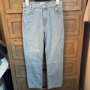 Sandro Women's Light Blue Straight Jeans
